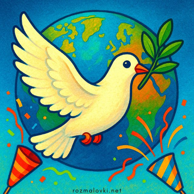 Розмальовки День Миру 🕊️