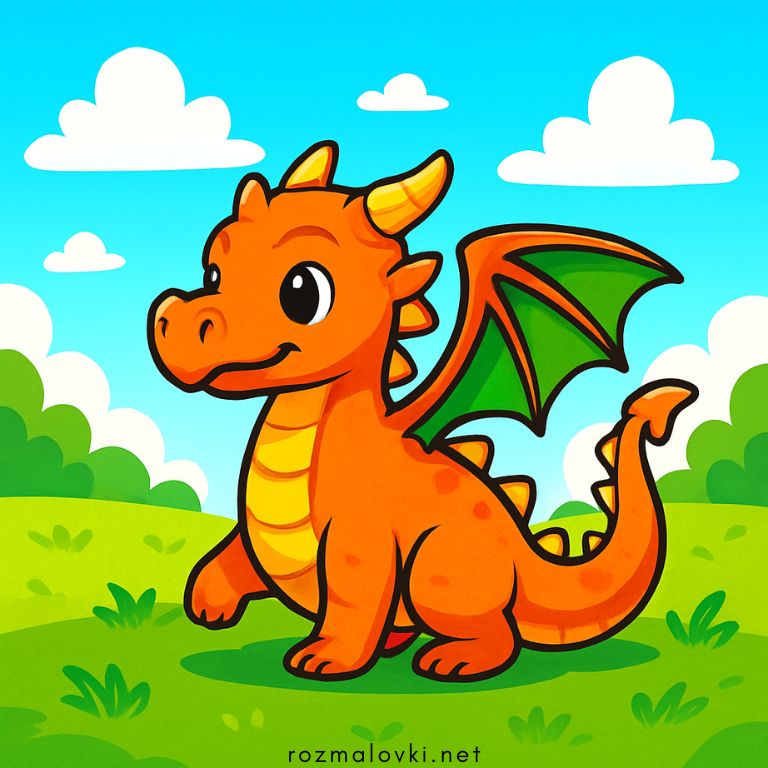 Розмальовки Дракони 🐉