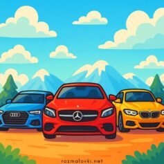 Розмальовки машин - роздрукувати безкоштовно А4, скачати розфарбовку