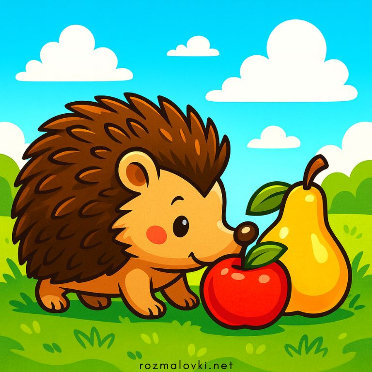 Розмальовки Їжаки 🦔
