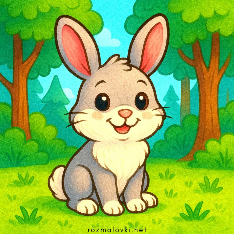 Розмальовки Зайчики, кролики 🐇