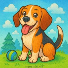 Розмальовки собак та цуценят для дітей - роздрукувати безкоштоно А4, скачати