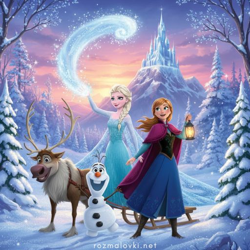 Розмальовки Холодне серце