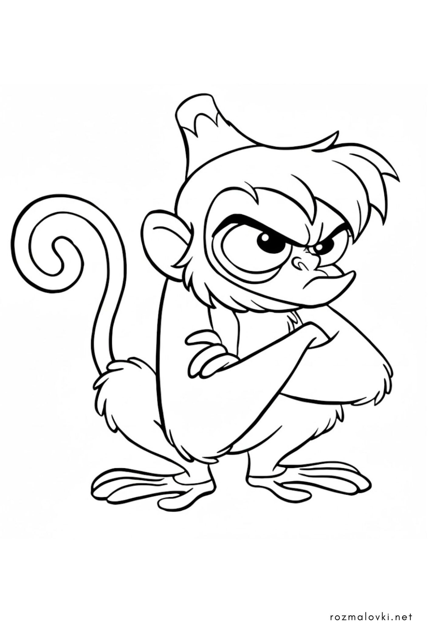 Раскраска Мавпочка Абу (Аладдін)