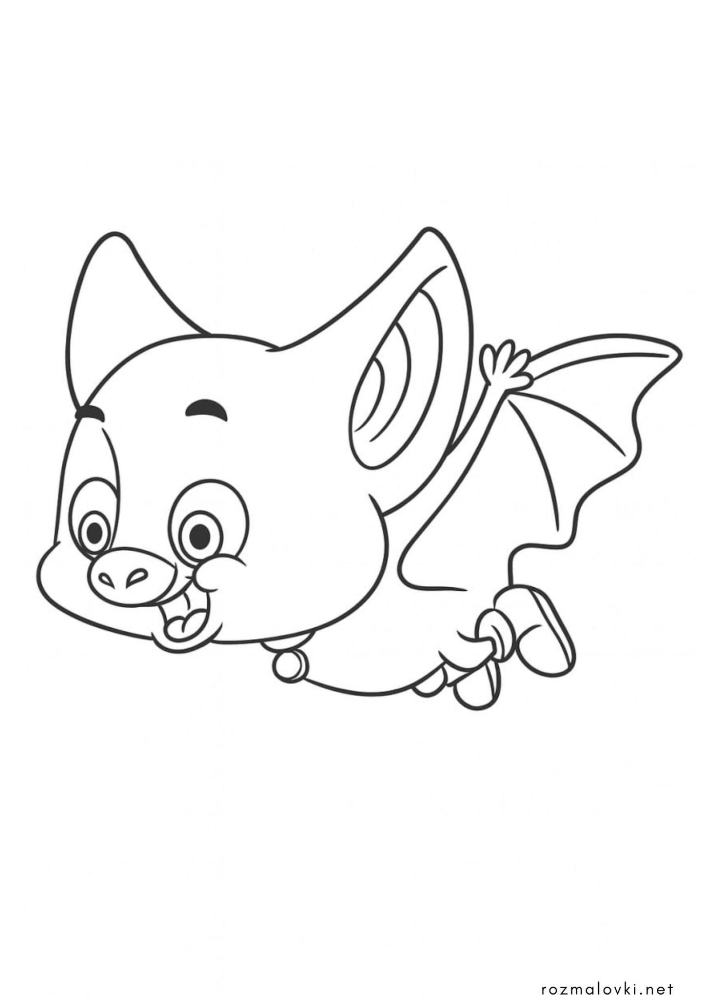 Раскраска Милий кажанчик