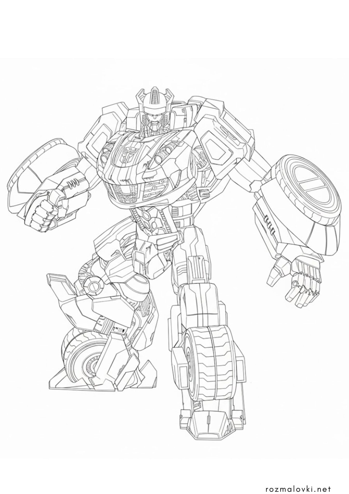 Раскраска Трансформер Джаз