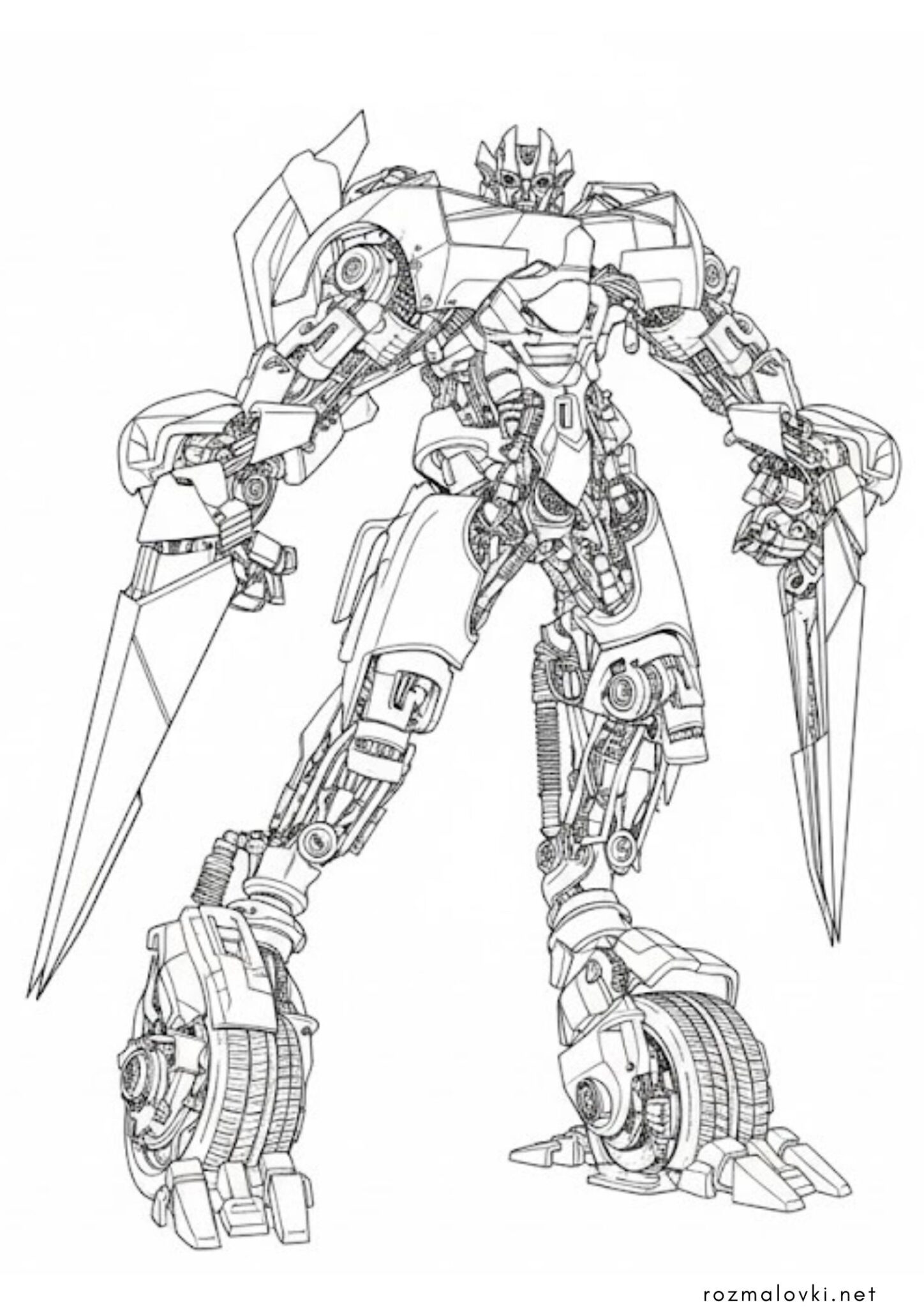 Раскраска Трансформер робот Сайдсвайп