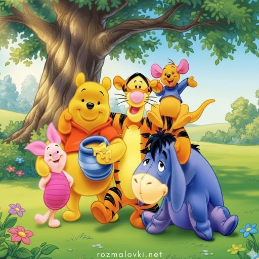 Розмальовки Вінні Пух