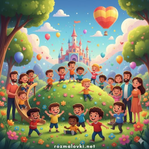 Розмальовки День захисту дітей