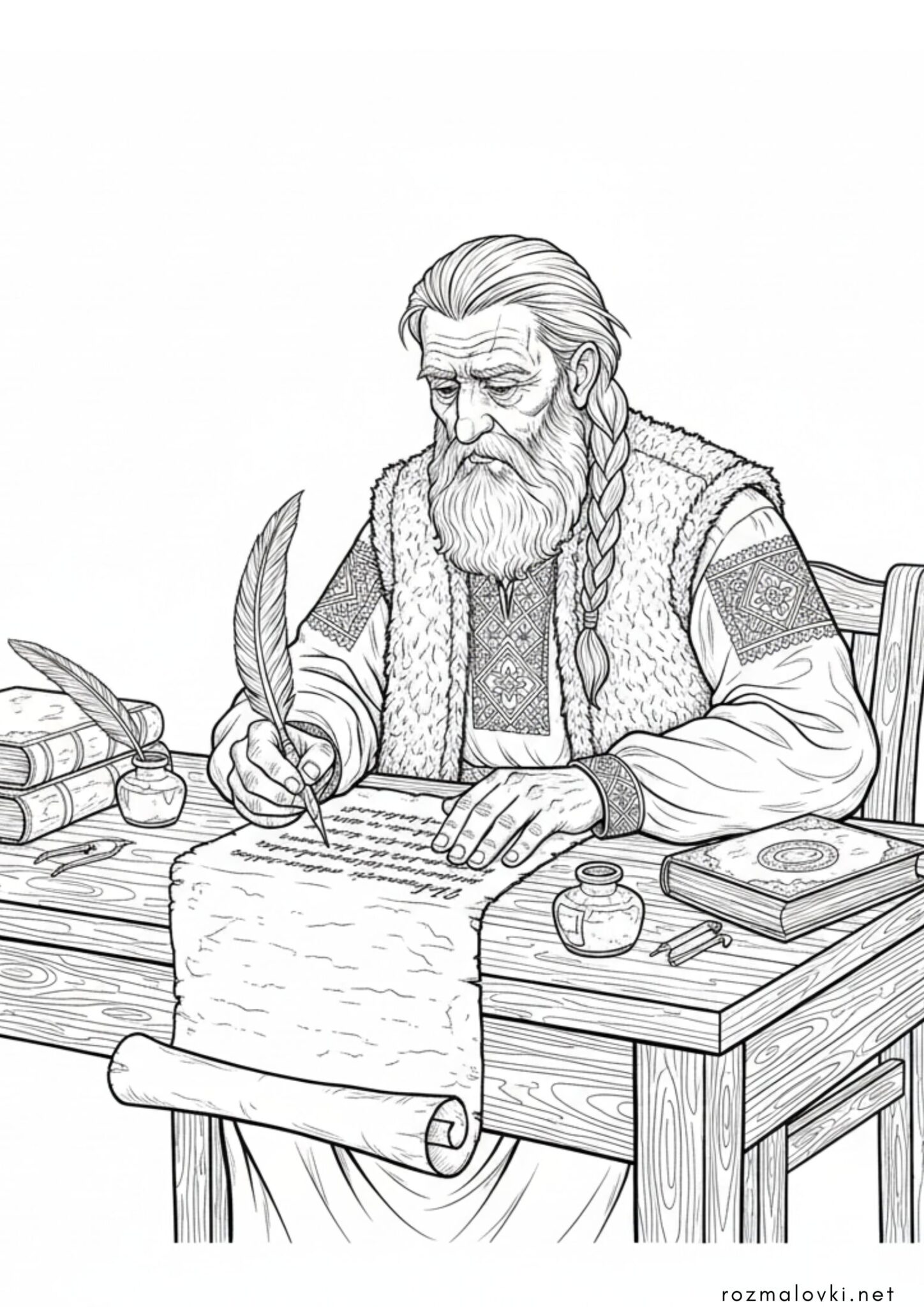 Раскраска До дня української мови – літописець