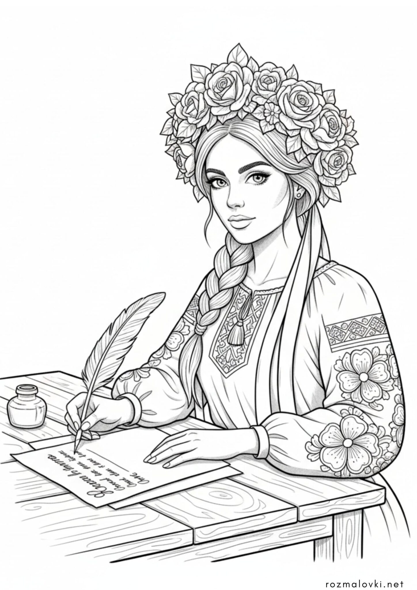 Раскраска До дня української мови та писемності