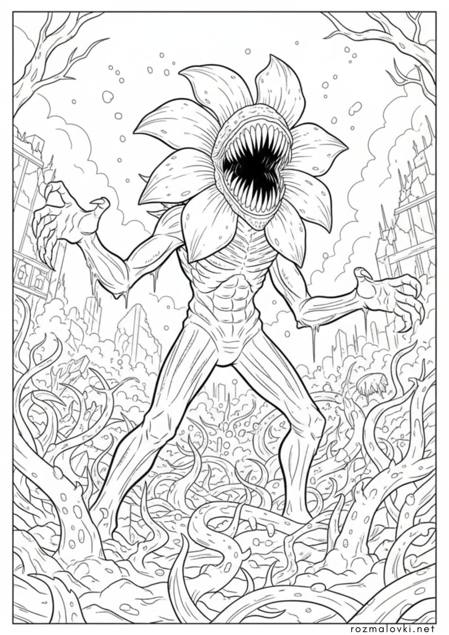 Розмальовка  Дивні Дива – Демогоргон