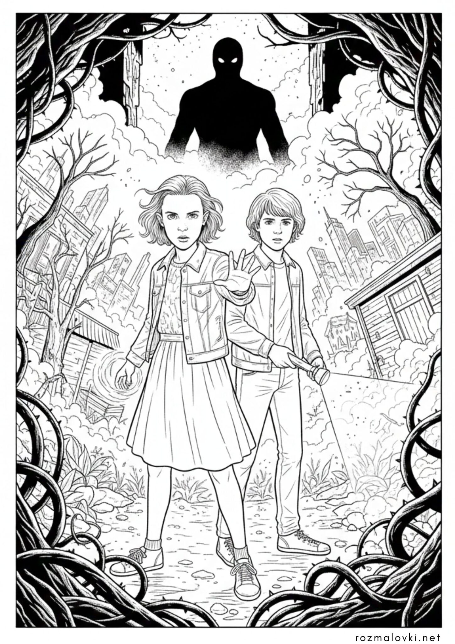 Розмальовка  Дивні Дива – Одинадцять та Майк