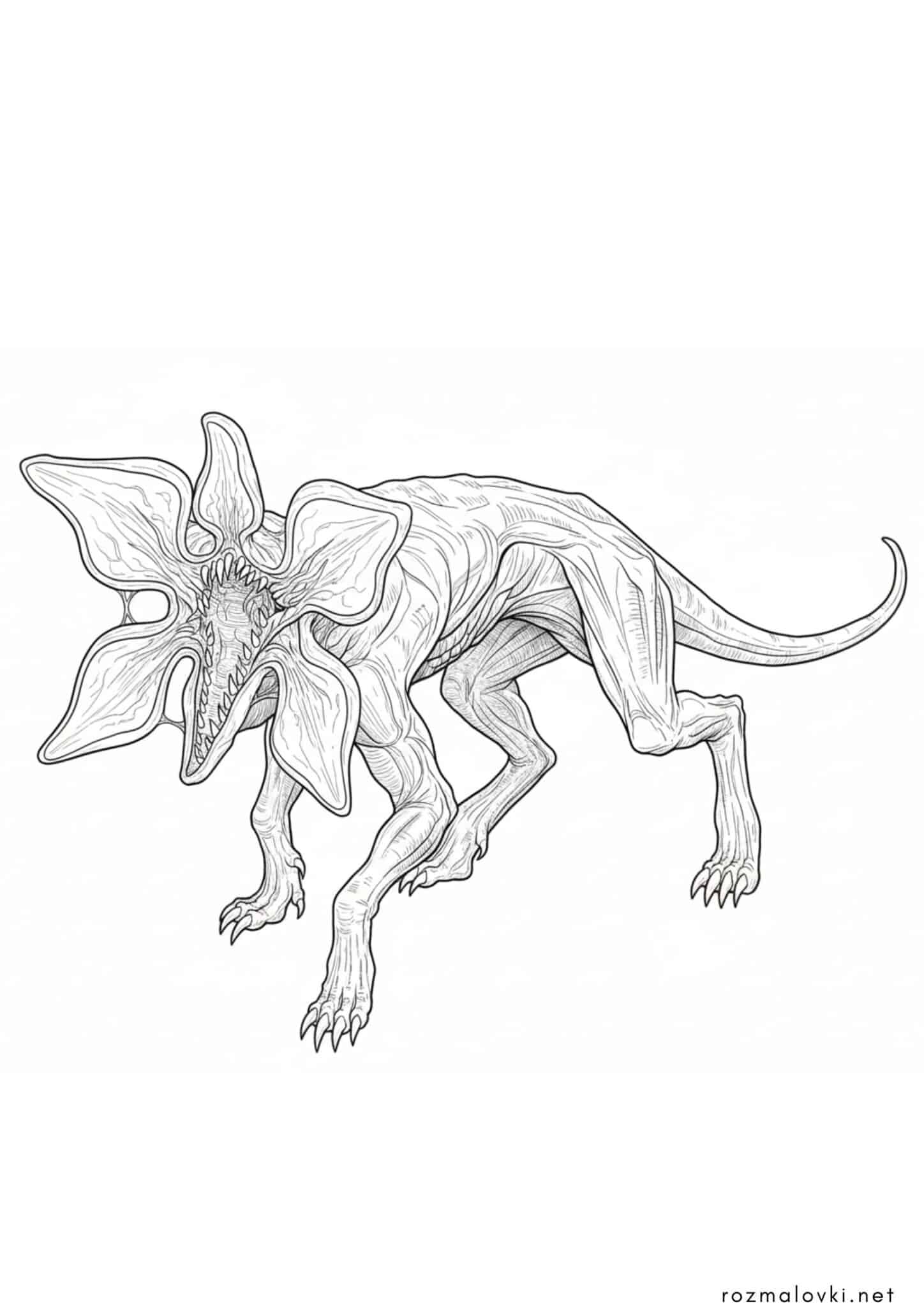 Розмальовка  Дивні дива – Демодог