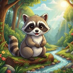 Єноти розмальовки - Роздрукувати безкоштовно А4, скачати