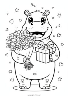 З днем народження від бегемотика