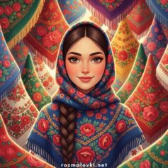 Українська хустка малюнки, розмальовки для дітей - Роздрукувати безкоштовно А4, скачати