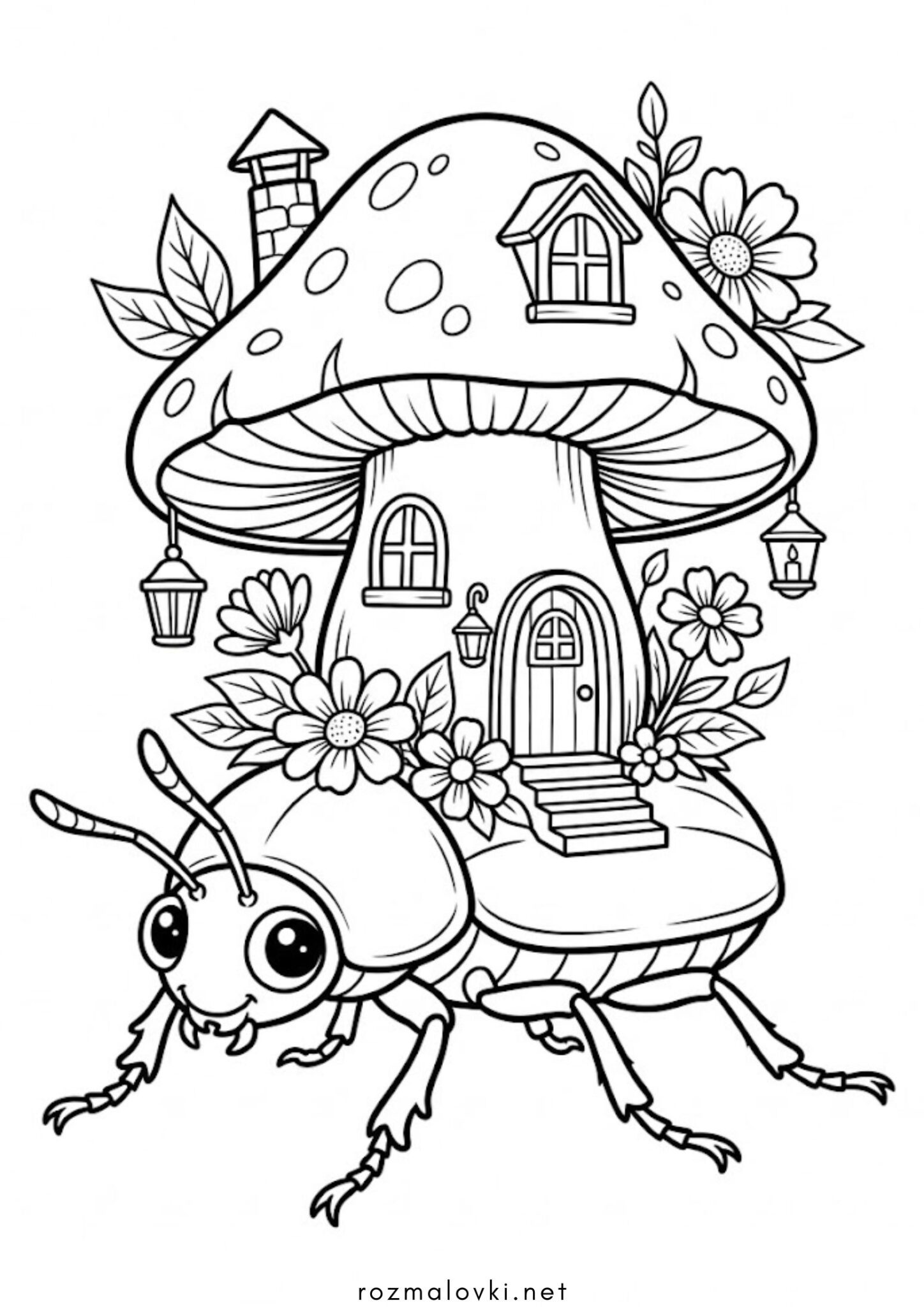 Раскраска Казковий жук