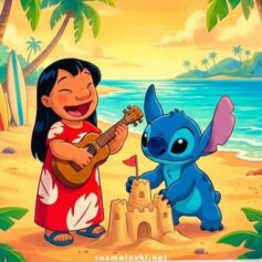 Розмальовки Ліло і Стіч - Роздрукувати безкоштовно А4, скачати