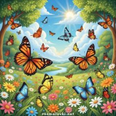 Розмальовки метеликів - Роздрукувати безкоштовно А4, скачати розфарбовки