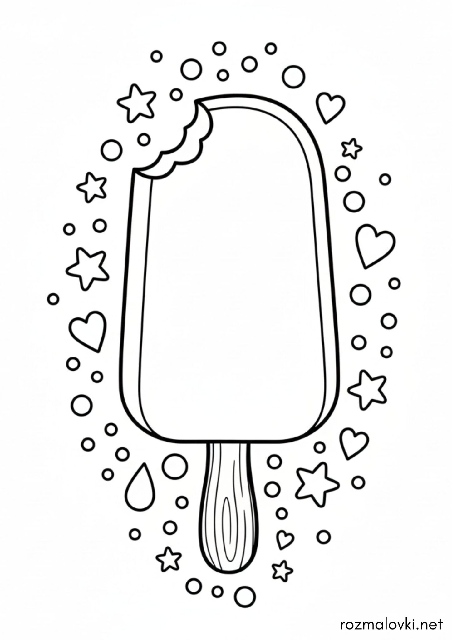 Раскраска Морозиво ескімо