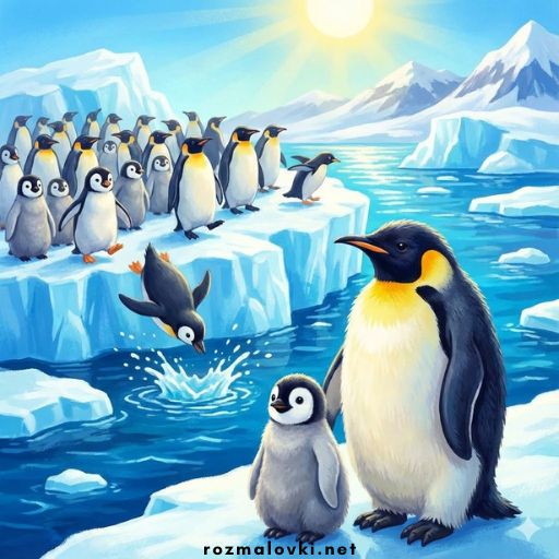 Розмальовки Пінгвіни 🐧