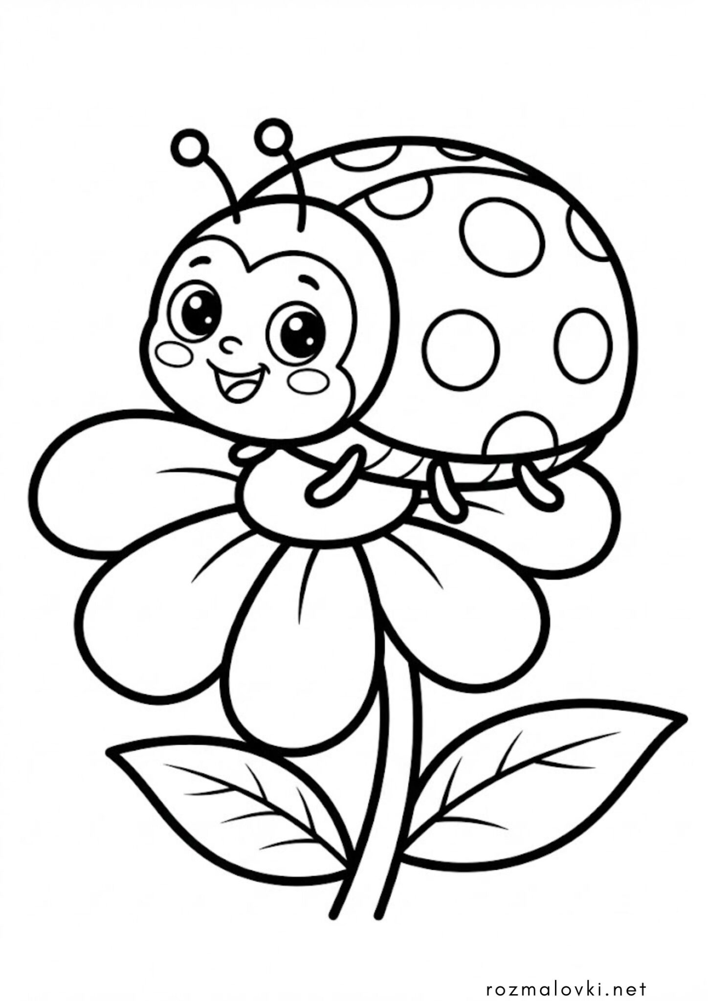 Раскраска Жук Сонечко