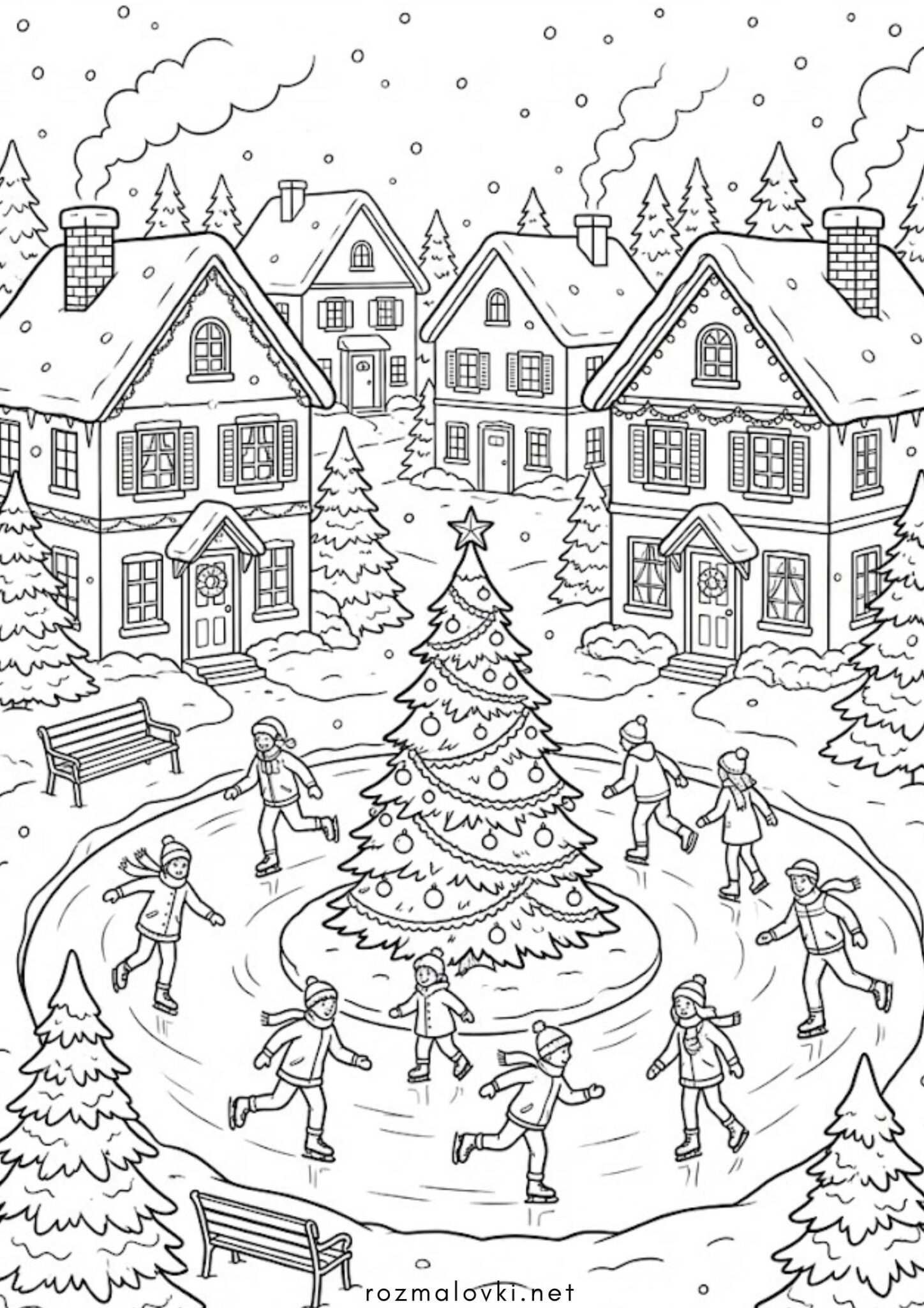 Раскраска Зимова краса