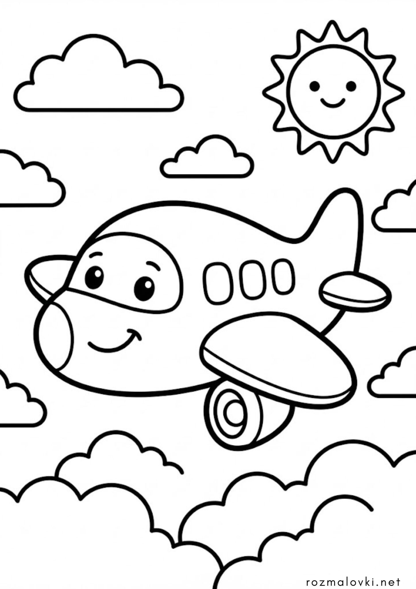 Раскраска Літачок для малечі