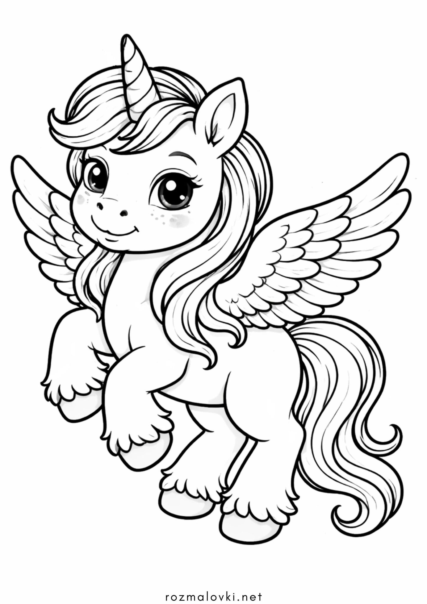 Раскраска Мила єдиноріжка