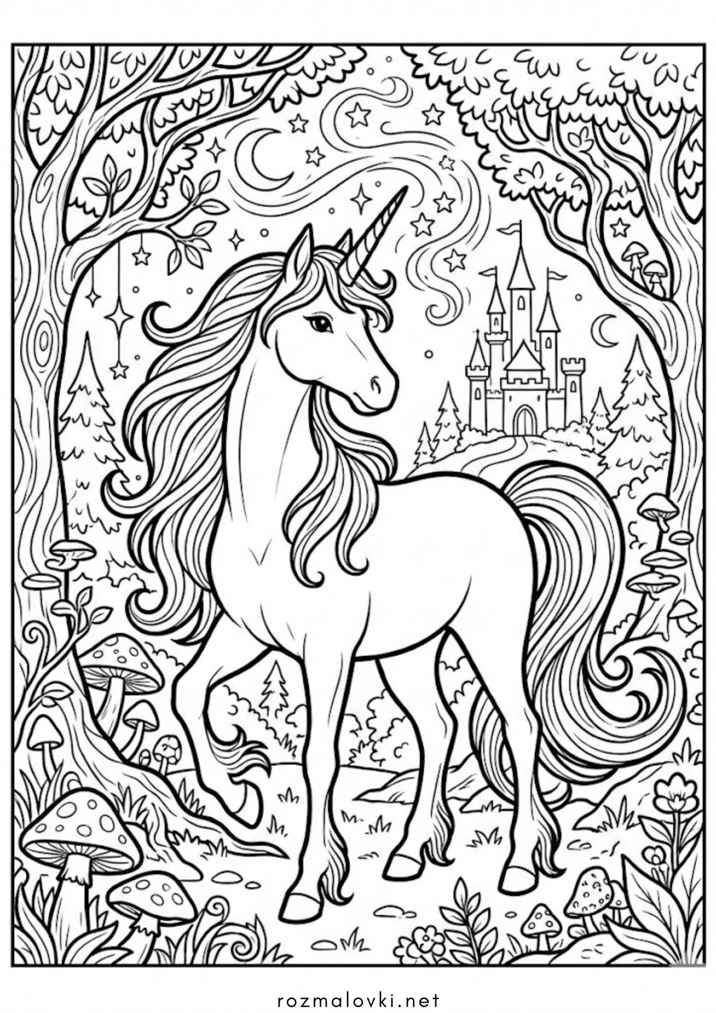 Раскраска Єдиноріг