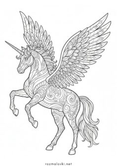 Єдиноріг з крилами антистрес