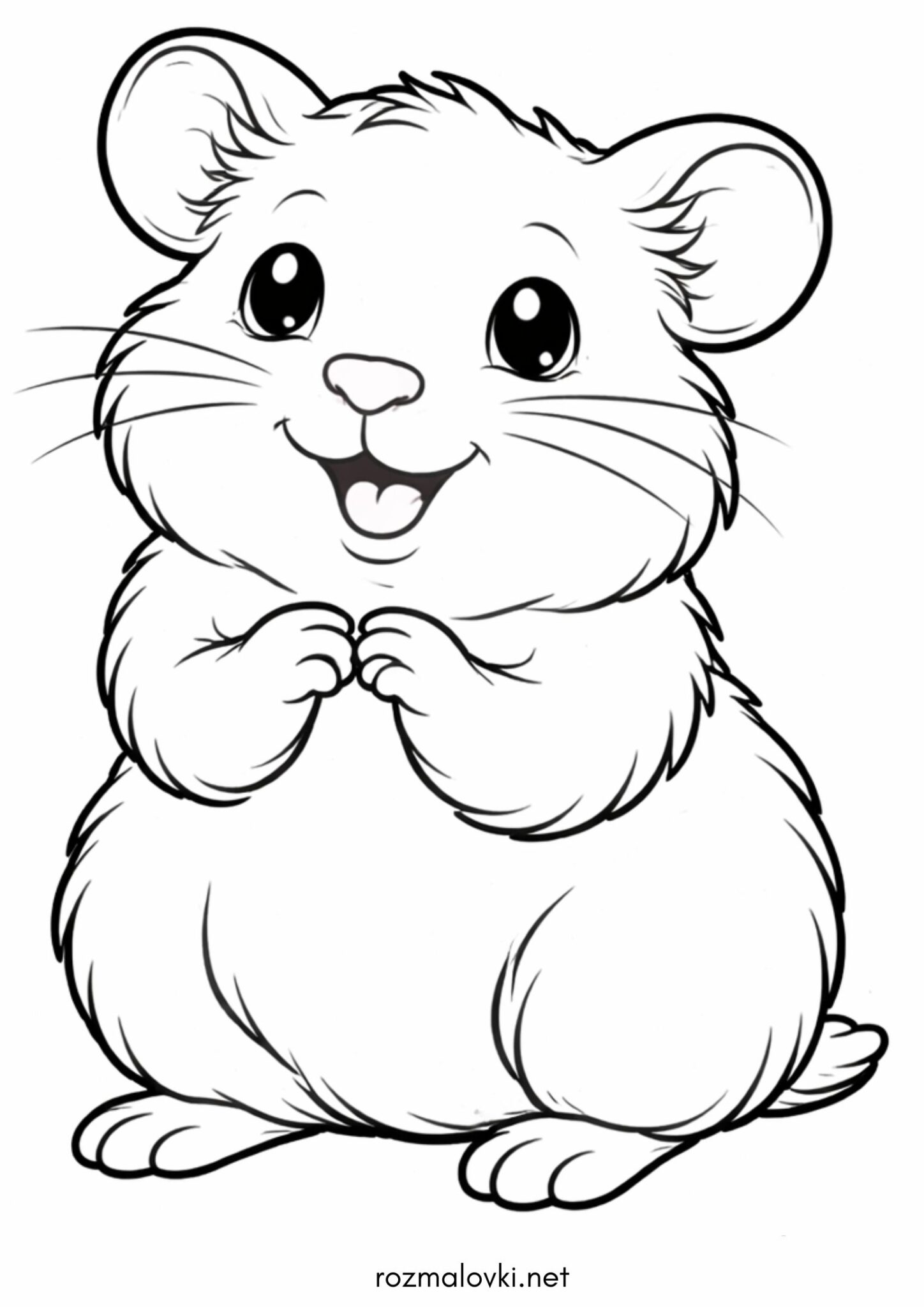 Раскраска Милий хом’ячок