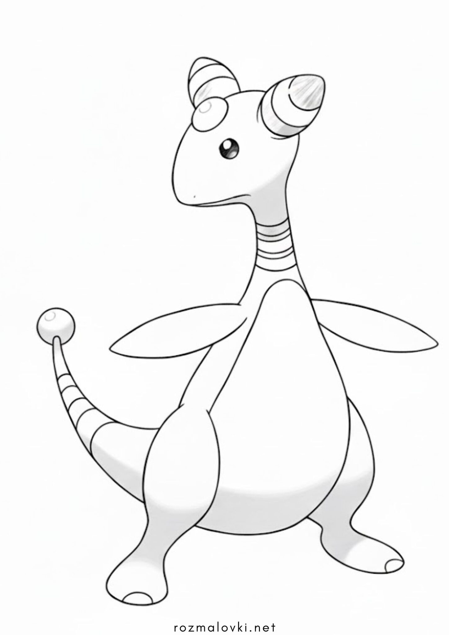 Раскраска Покемон Амфарос