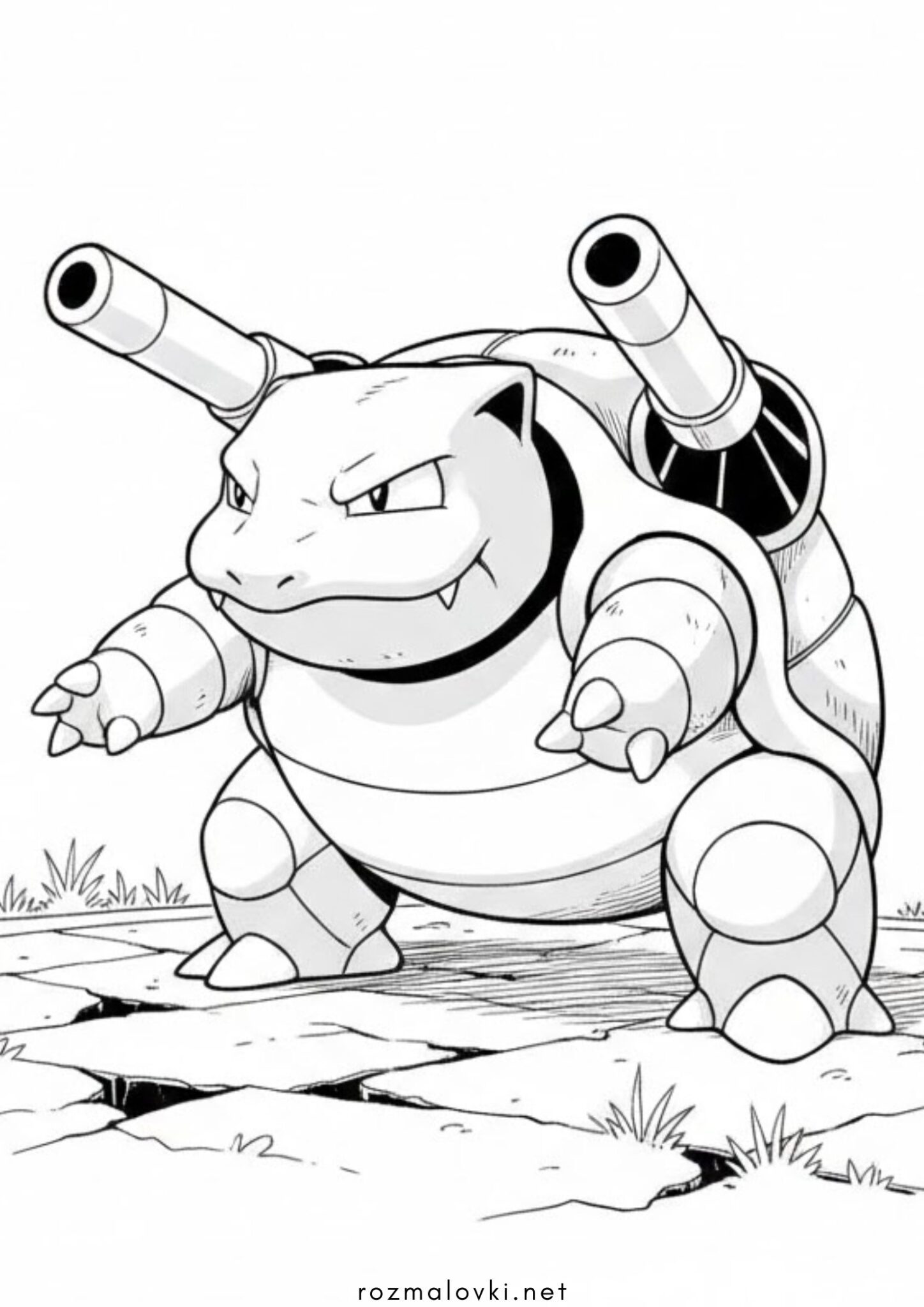 Раскраска Покемон Бластойз