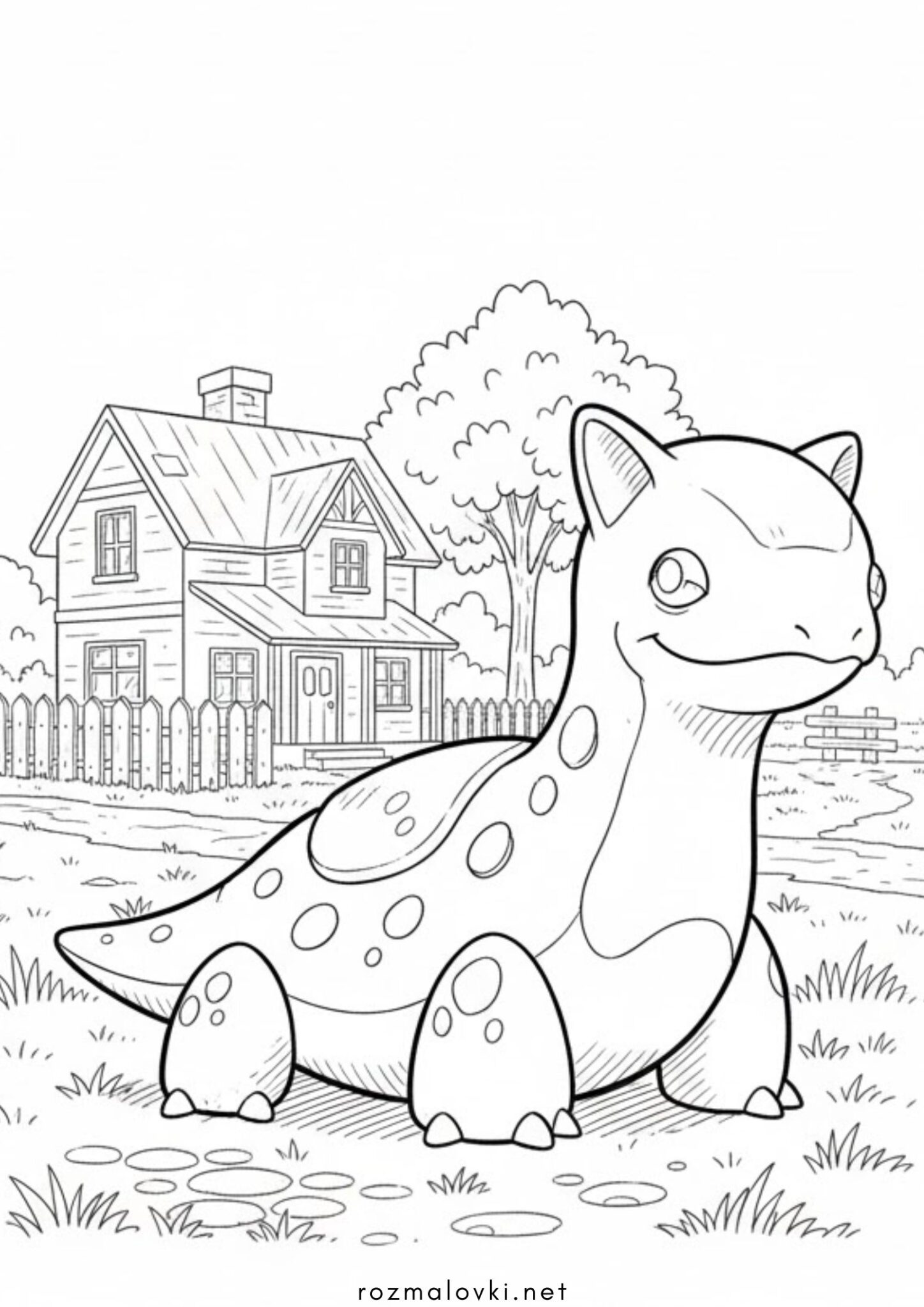 Раскраска Покемон Лапрас