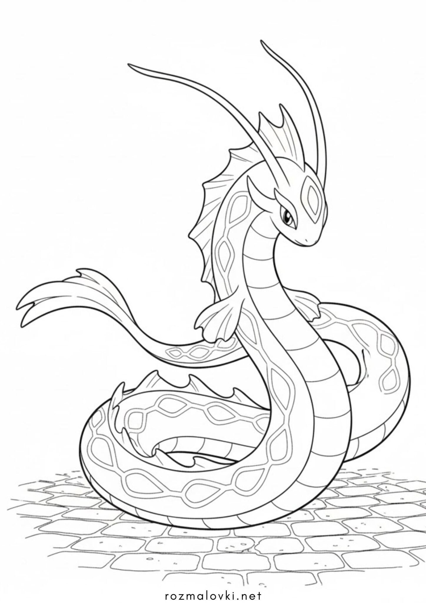 Раскраска Покемон Майлотік