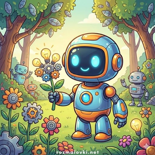 Розмальовки Роботи 🤖