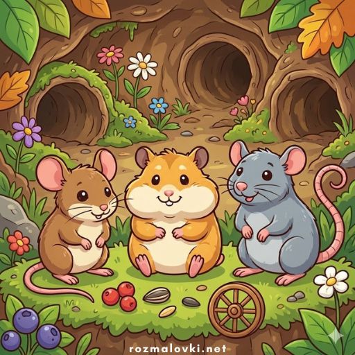 Розмальовки Мишки 🐁🐹