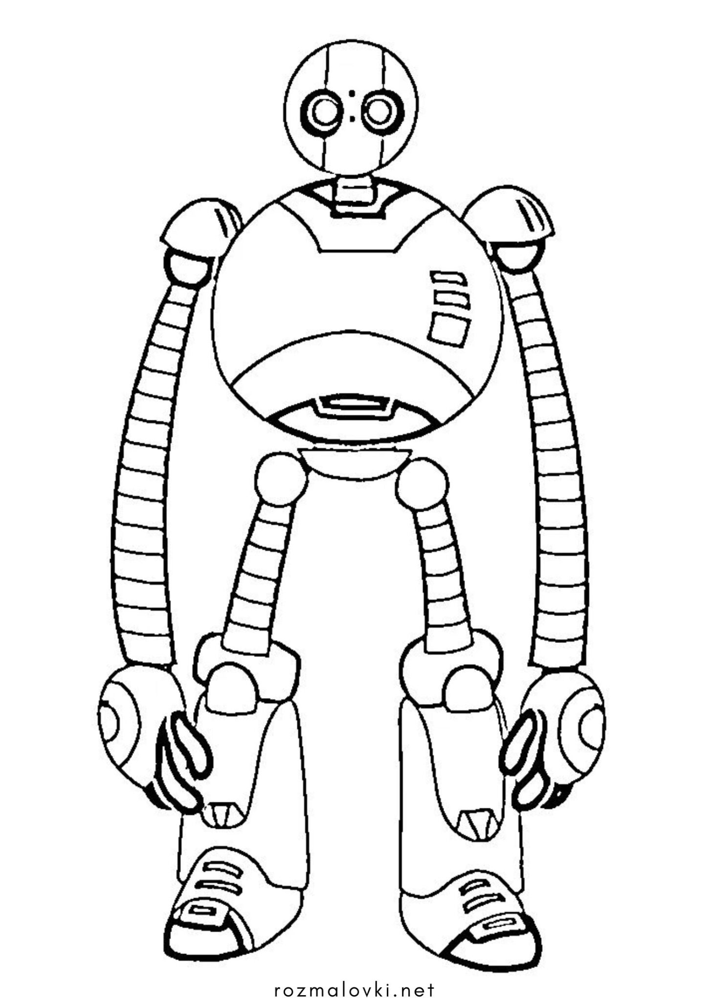 Раскраска Дикий робот (Wild robot)