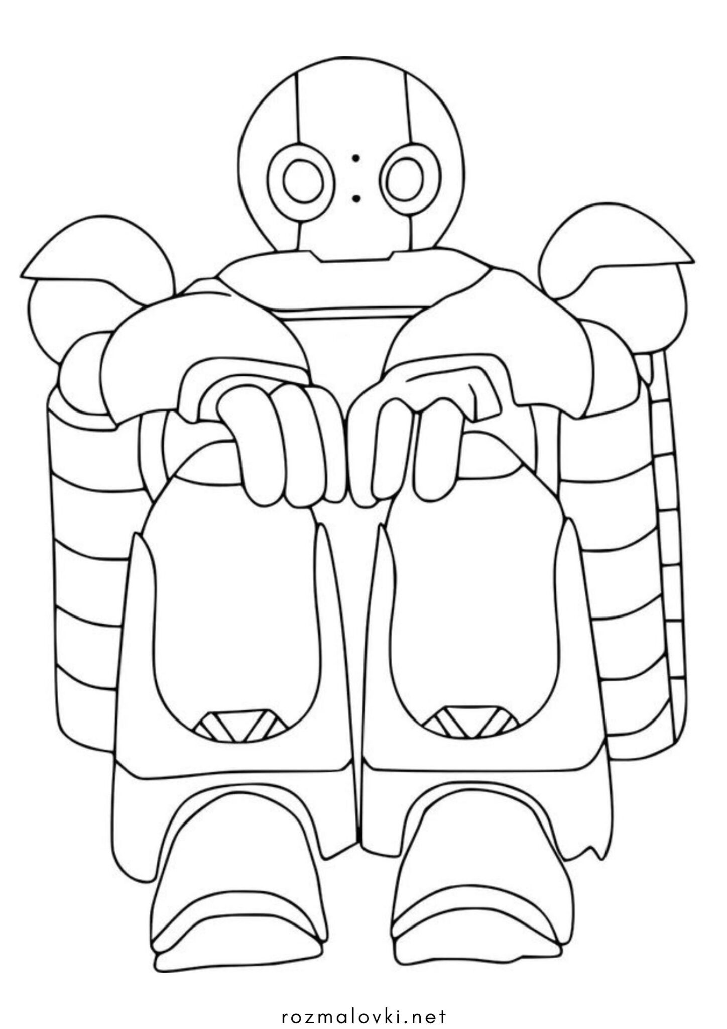 Раскраска Дикий робот
