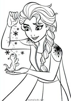 Ельза і саламандра Бруні (Крижане серце)