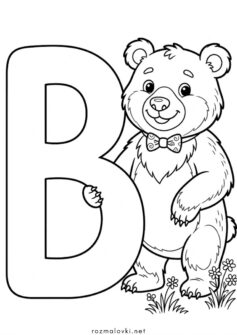 Літера В (буква) – Ведмедик