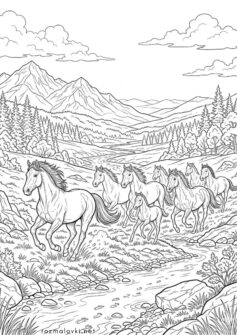 Табун диких коней – мустангів