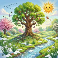 Весна, Весняні розмальовки для дітей - Роздрукувати безкоштовно А4, скачати