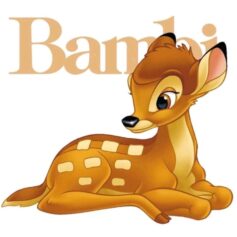 Розмальовки Бембі 🦌 Роздрукувати безкоштовно А4, скачати