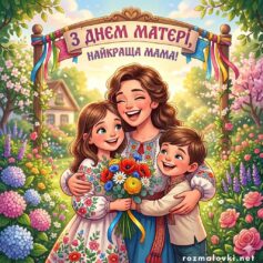 Розмальовки до Дня матері