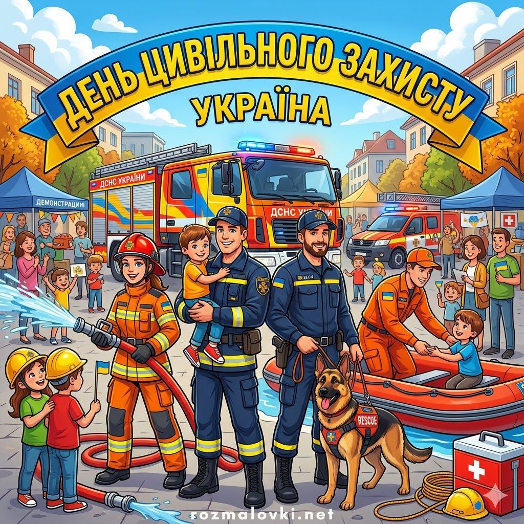 Розмальовки День цивільного захисту