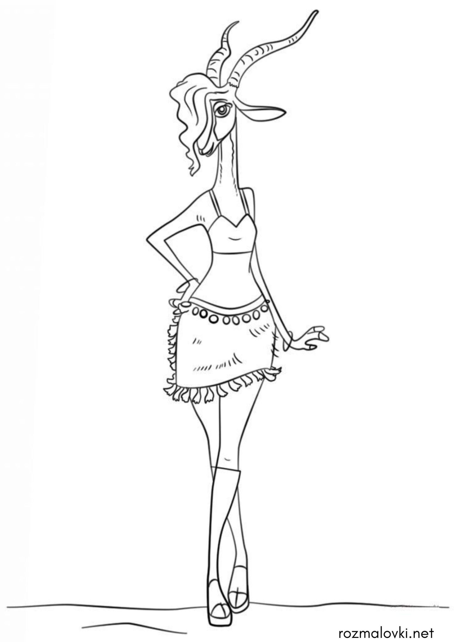 Раскраска Газелле (Зоотрополіс)