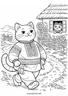 До дня вишиванки – Котик у вишиванці